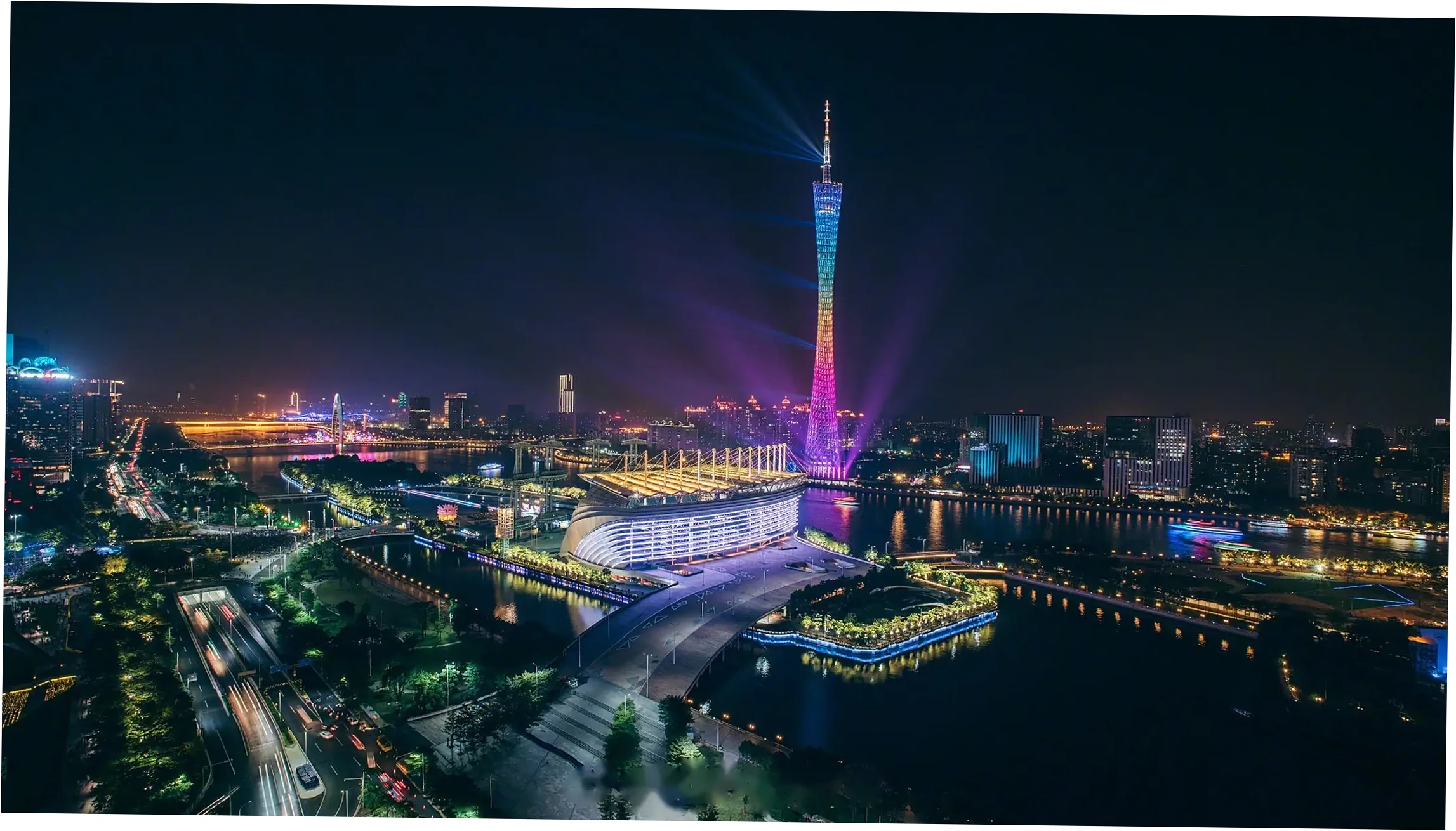 Where is the Canton Tower located